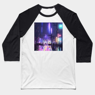 Neo Tokyo - Japan Vibes - Cars - Night Lights Baseball T-Shirt